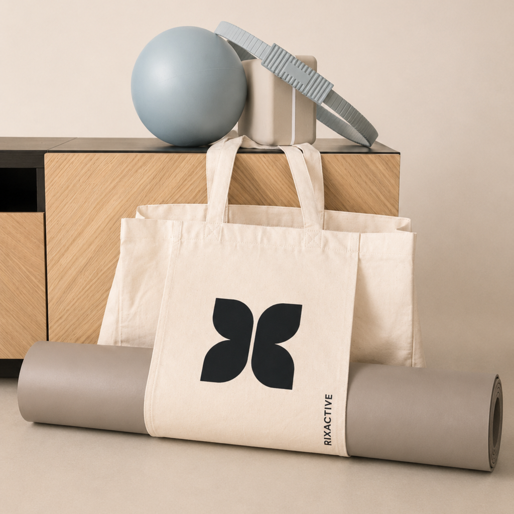 Natural Canvas Yoga Mat bag with Built-in Mat holder