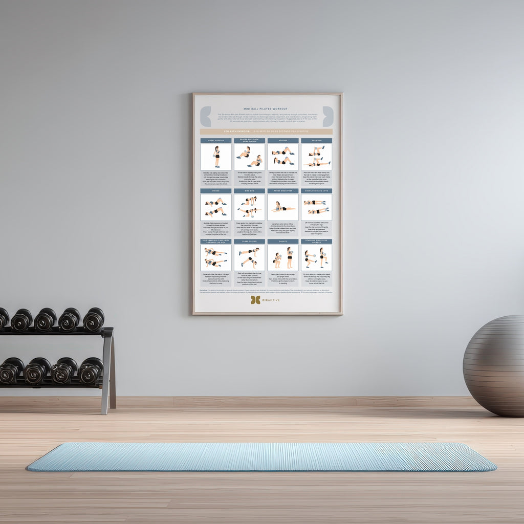 Mini Ball Pilates Workout Printable PDF