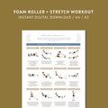 Foam Roller & Stretch Workout Printable PDF
