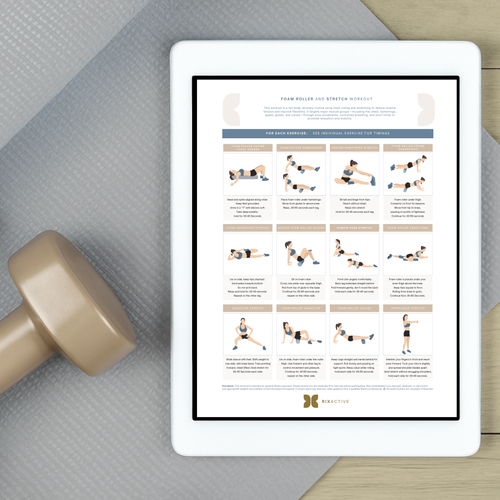 Foam Roller & Stretch Workout Printable PDF